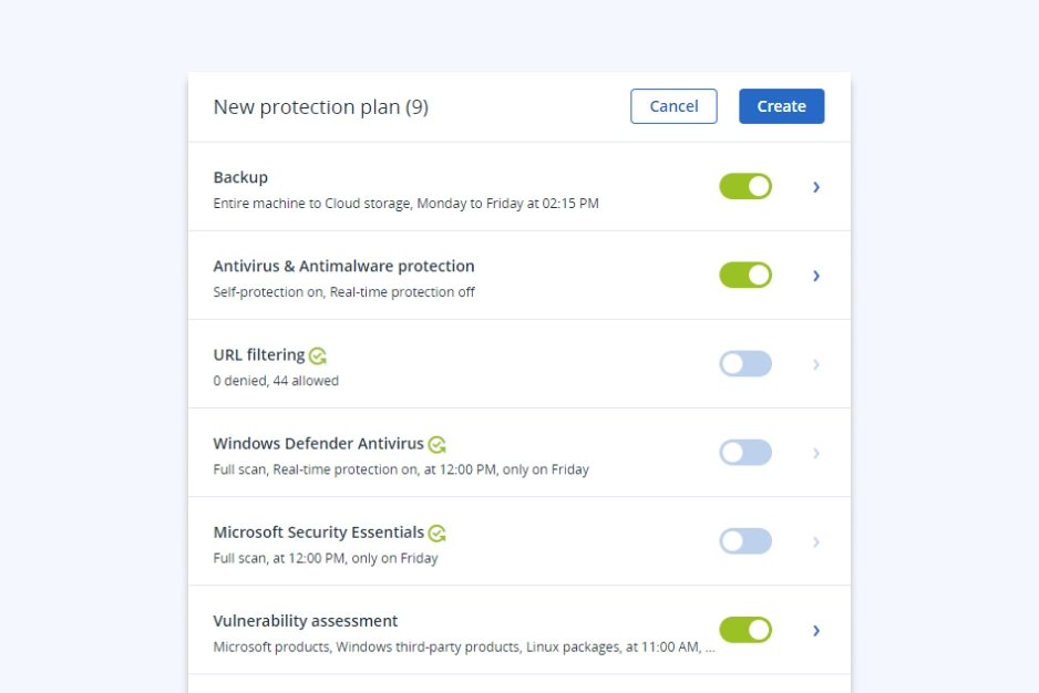 Personalizzazione in base ai workload